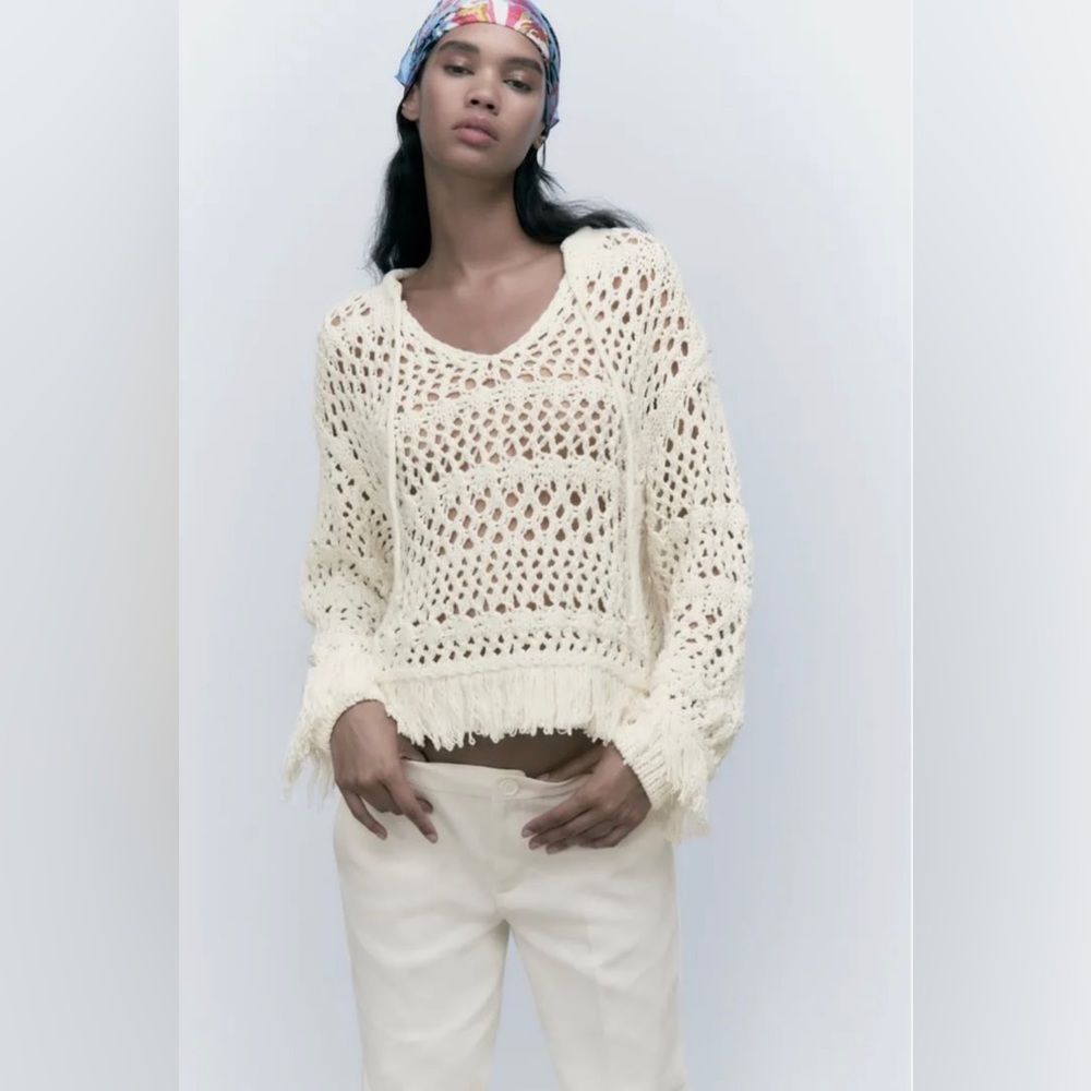 Zara open knit sweater